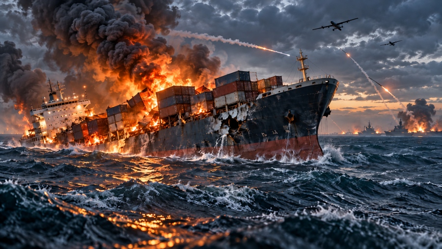 Θρίλερ στη Μαύρη Θάλασσα - Στον βυθό το CONTSHIP JET συμφερόντων Πατέρα μετά από επίθεση με drones