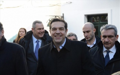 Την Ψέριμο επισκέφθηκαν ο πρωθυπουργός και ο υπουργός Εθνικής Άμυνας