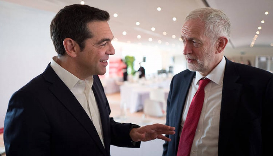 Οικονομία αλλά και συνεργασία στην Ευρώπη στο επίκεντρο της συνάντησης Τσίπρα και Corbyn
