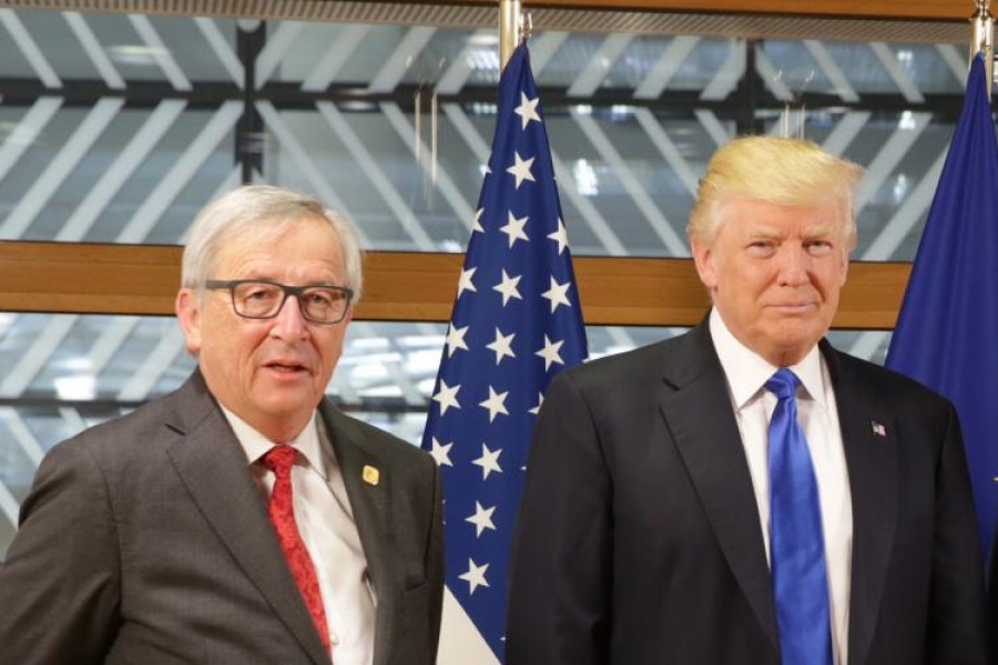 Trump: Ο Juncker είναι... σκληρό καρύδι - Μου αρέσει να διαπραγματεύομαι μαζί του