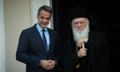 Οι σχέσεις Εκκλησίας - Πολιτείας στο επίκεντρο της συνάντησης Μητσοτάκη με Ιερώνυμο