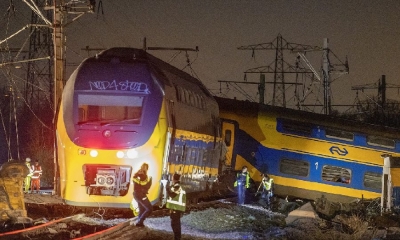 Σύγκρουση και εκτροχιασμός τρένου στην Ολλανδία – Ένας νεκρός, 30 τραυματίες