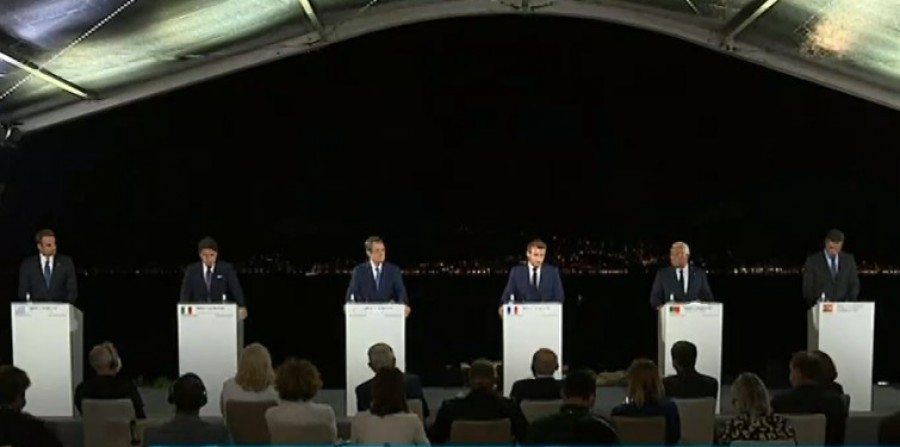 MED7: Στήριξη σε Ελλάδα, μήνυμα σε Erdogan - Macron: Αποσταθεροποιητικός ο ρόλος της Τουρκίας  - Μητσοτάκης: Εάν θέλουν διάλογο να το αποδείξουν