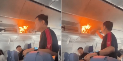 Σοκ σε πτήση της Air China - Μπαταρία λιθίου έσκασε και πήρε φωτιά το αεροπλάνο - Σκηνές τρόμου μέχρι την αναγκαστική προσγείωση