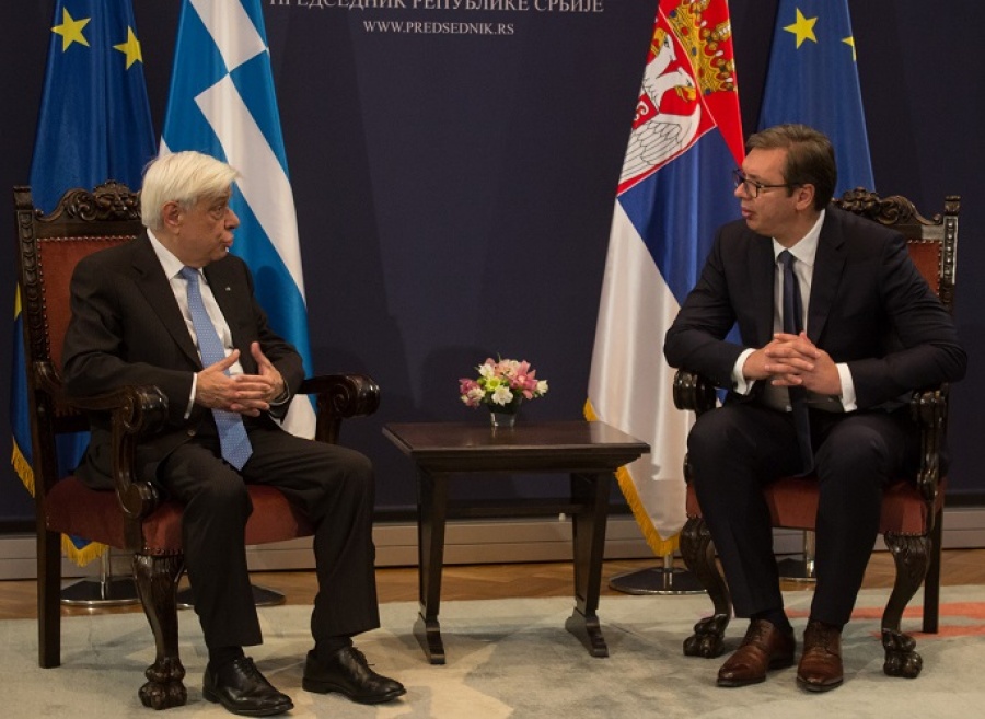 Στην Αθήνα ο Σέρβος πρόεδρος Al. Vucic – Παυλόπουλος: Στηρίζουμε την ευρωπαϊκή προοπτική της Σερβίας