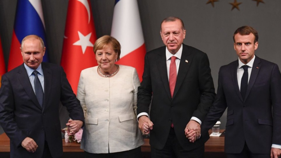 Erdogan: Τετραμερής συνάντηση με Putin, Macron και Merkel για τη Συρία στις 5/3