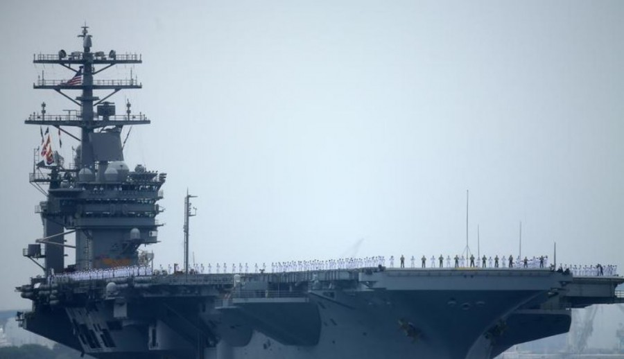 Οι ΗΠΑ έστειλαν αεροπλανοφόρο στον Περσικό Κόλπο, χωρίς να ...υπάρχουν «συγκεκριμένες απειλές»