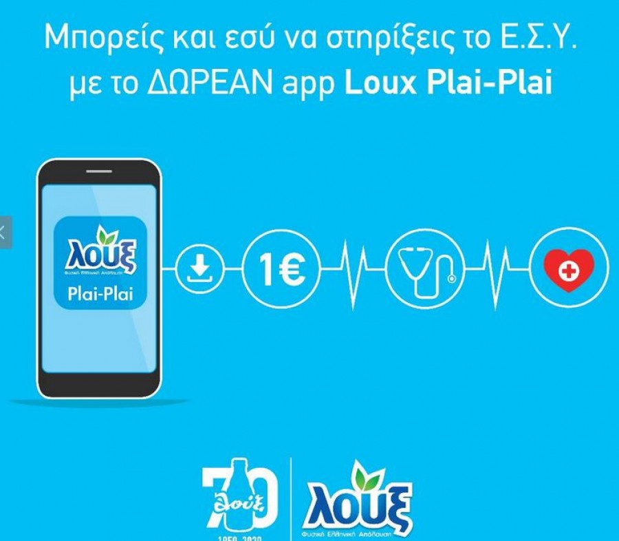 Loux plai-plai, η εφαρμογή που στηρίζει το Εθνικό Σύστημα Υγείας