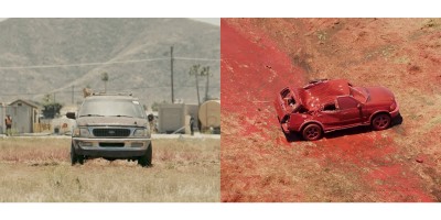 Τι μπορεί να πάθει ένα SUV όταν πέσει πάνω του επιβραδυντικό υγρό πυρόσβεσης;