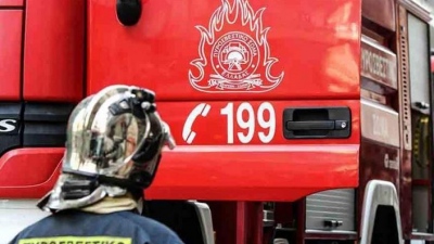 Μαίνεται η φωτιά σε εταιρεία ανακύκλωσης στην παλιά εθνική οδό Θεσσαλονίκης - Κιλκίς- Ήχησε το 112