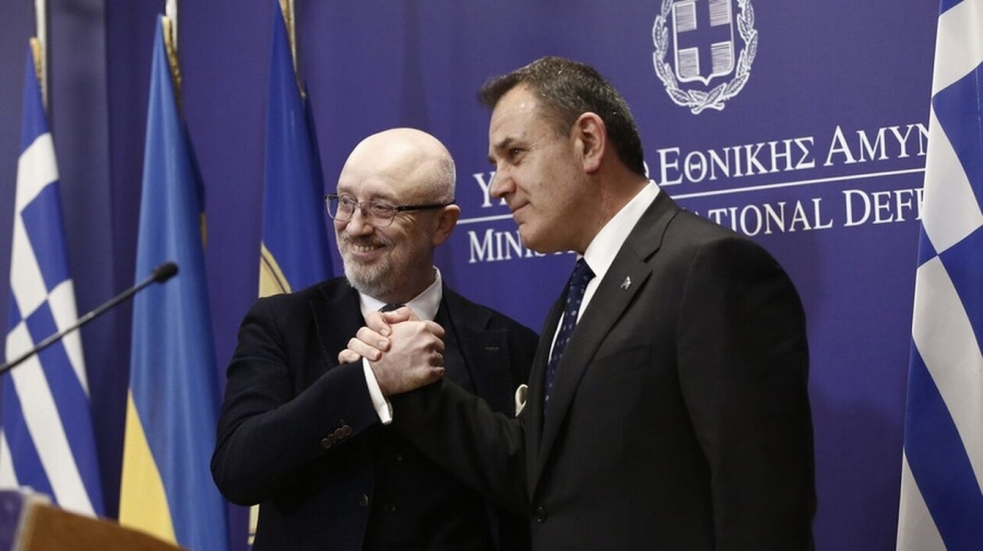 Ο Νίκος Παναγιωτόπουλος υποδέχτηκε τον Ουκρανό υπουργό Άμυνας: «Ισχυρή στήριξη της Ελλάδας, για όσο χρειαστεί»