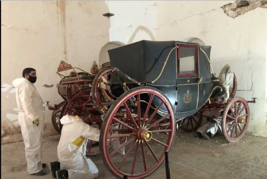 Κτήμα Τατοΐου: Ολοκληρώθηκε η μετακίνηση των βασιλικών αμαξών - Θα στεγαστούν σε νέο μουσείο