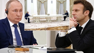 Ουκρανική κρίση: Επί πέντε ώρες ένας σκληρός Putin «παρέδιδε μάθημα ιστορικού ρεβιζιονισμού» στον Macron