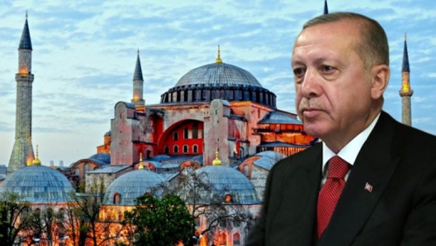 Προκαλεί ο Erdogan: Κυριαρχικό δικαίωμα της Τουρκίας και αίτημα του έθνους, η μετατροπή της Αγίας Σοφίας σε τζαμί - Απορρίπτει τις διεθνείς αντιδράσεις