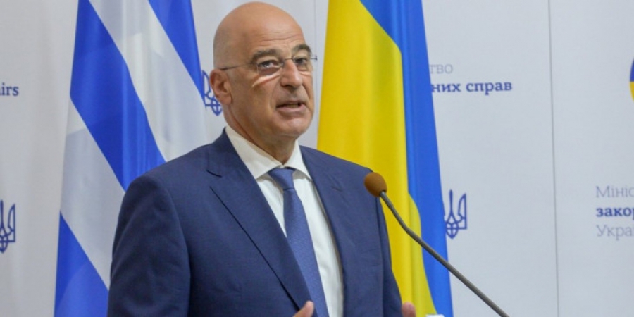 Δένδιας (ΥΠΕΞ) από το Κίεβο: Βασική αρχή για την ενίσχυση των σχέσεων Ελλάδας - Ουκρανίας η αυστηρή προσήλωση στο Διεθνές Δίκαιο