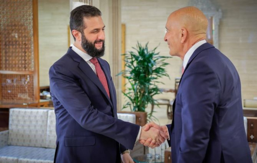 Κρίσιμη συνάντηση Sharaa – Barrack στη Δαμασκό: Τι συζητήθηκε στο τραπέζι