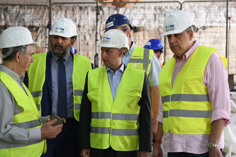 Στα εργοτάξια του Μετρό Θεσσαλονίκης, ο γγ Υποδομών - Επιθεώρησε τις κατασκευαστικές εργασίες