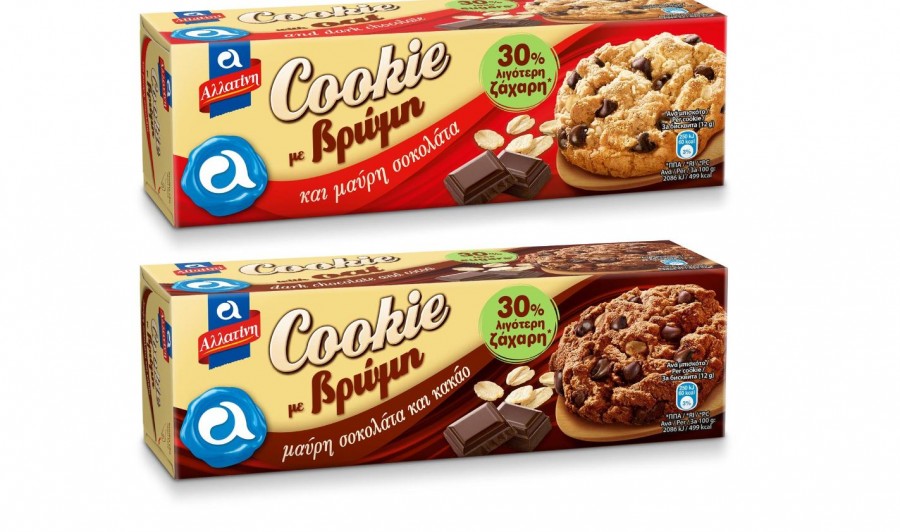 Νέα Αλλατίνη Cookie με Βρώμη και 30% λιγότερο ζάχαρη, σε δύο απολαυστικές γεύσεις!