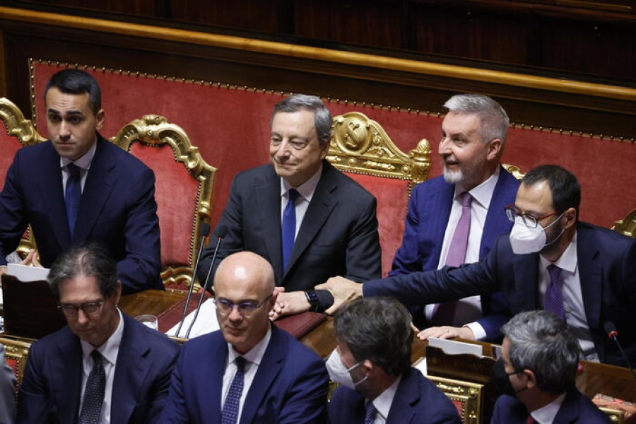 Κυβερνητική κρίση στην Ιταλία - Συναίνεση ζητά ο Draghi - Lega: Κυβέρνηση χωρίς το Μ5S ή εκλογές