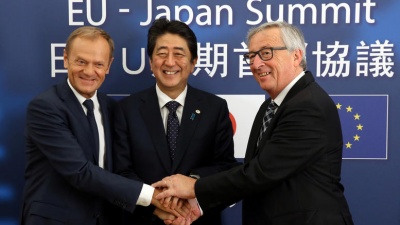«Έκλεισε» η συμφωνία ελευθέρου εμπορίου μεταξύ Ιαπωνίας και ΕΕ