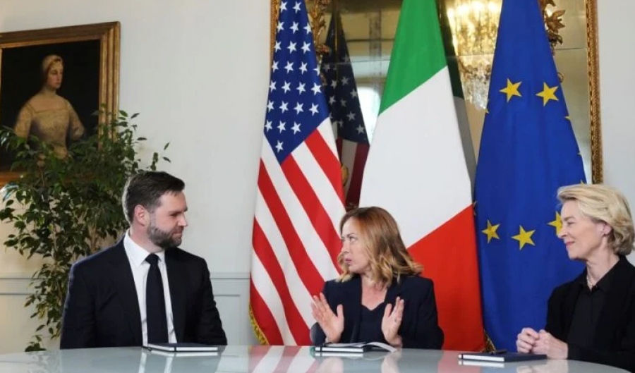 Ρώμη: Συνάντηση Vance με Ursula von der Leyen  και Meloni  – Στο επίκεντρο το εμπόριο