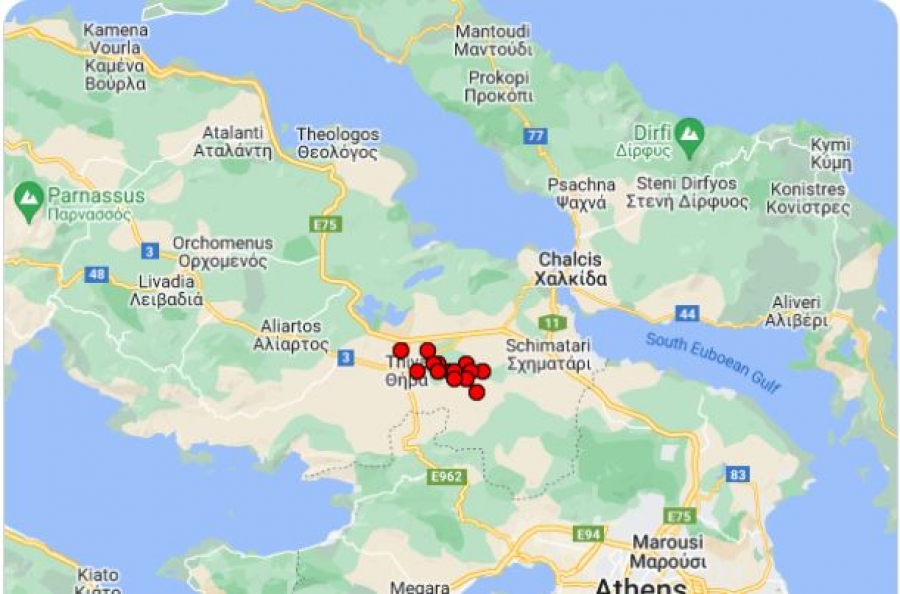 Σεισμική έξαρση στη Θήβα – 14 ασθενείς σεισμοί τις τελευταίες 12 ώρες - Κουνήθηκε και η Αθήνα