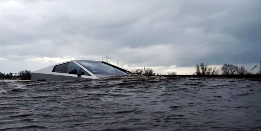 To Cybertruck βουτάει στα βαθιά