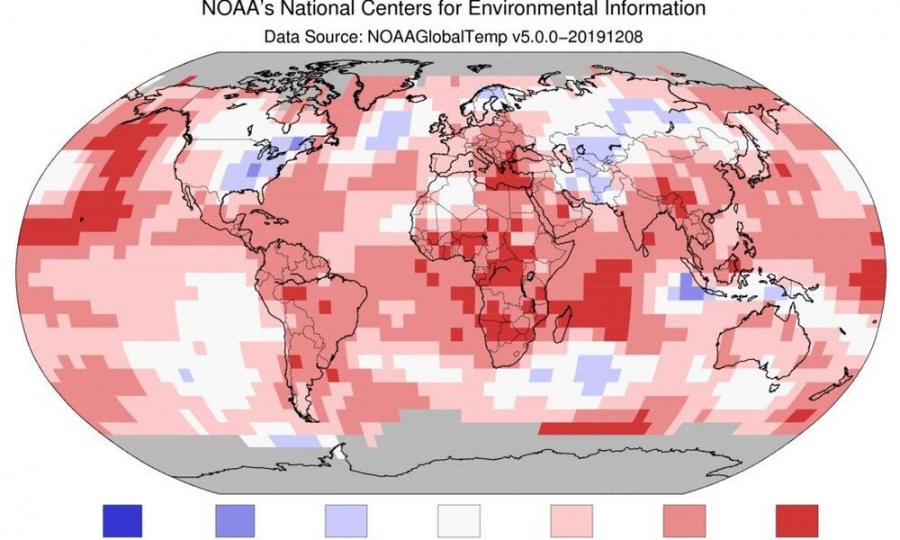 Ο Νοέμβριος 2019, ο δεύτερος θερμότερος Νοέμβριος των τελευταίων 140 ετών