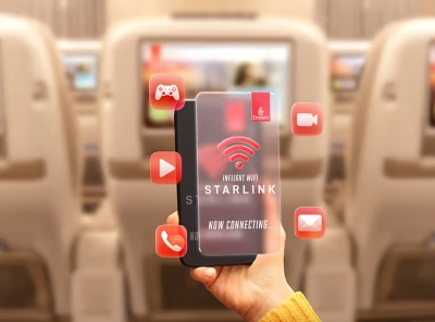 Χρυσές δουλειές για Musk στα ΗΑΕ - Starlink εγκατεστημένο στο πρώτο Airbus A380 της Emirates