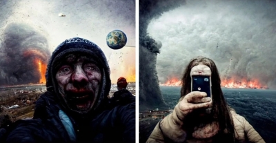 Αυτή θα είναι η τελευταία selfie στη Γη - Το τέλος του κόσμου όπως το... προβλέπει η τεχνητή νοημοσύνη