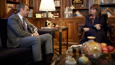 Οι δηλώσεις  Κ. Σακελλαροπούλου και  Κ. Μητσοτάκη στο Προεδρικό Μέγαρο