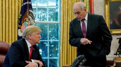 Την αποχώρηση του προσωπάρχη του John Kelly από τον Λευκό Οίκο, ανακοίνωσε ο Trump