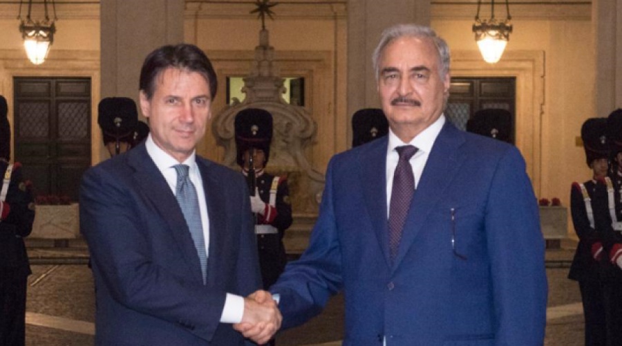 Λιβύη: Έκκληση Conte να κηρυχθεί εκεχειρία στη συνάντησή του με τον στρατάρχη Haftar