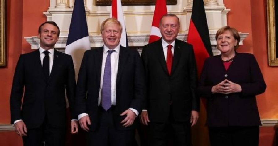 «Χρήσιμη» συνάντηση για τη Συρία είχαν στο Λονδίνο Macron, Merkel, Johnson, Erdogan