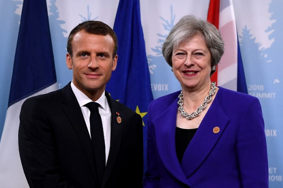 Συνάντηση Macron – May στη Γαλλία – Στο επίκεντρο οι διαπραγματεύσεις για το Brexit