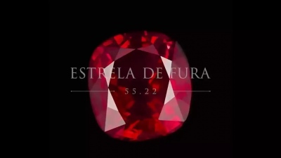 Πωλήθηκε 34,8 εκατ. δολάρια σε δημοπρασία το ρουμπίνι «Estrela de Fura», 55,22 καρατίων