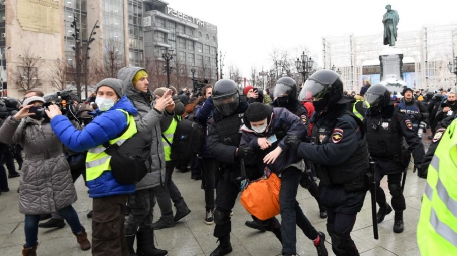 Ρωσία: Η αστυνομία συνέλαβε 20 υποστηρικτές του Navalny σε διαδήλωση στη Μόσχα