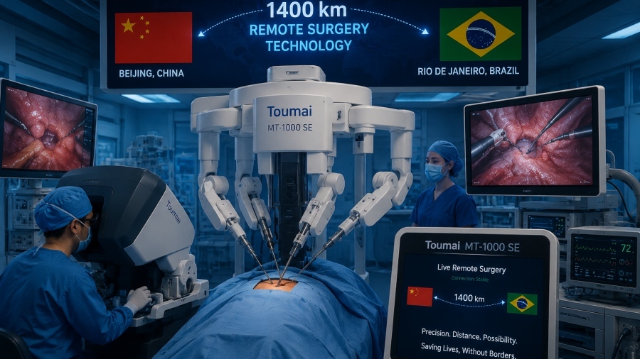 Stunning surgery, incredible record! - Robot in China performed medical procedure in... Brazil, 14,000 kilometres away