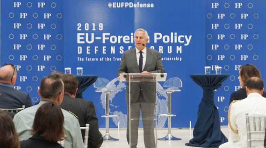 Τον πολυδιάστατο ρόλο των ελληνικών Ένοπλων Δυνάμεων ανέδειξε ο ΥΕΘΑ Αποστολάκης στο «EU Defense Policy Forum 2019»