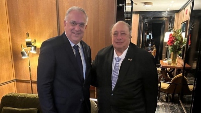 Συνάντηση Θεοδωρικάκου με τον επιχειρηματία Κατσιματίδη: Η Ελλάδα αλλάζει με τη βοήθεια των Ομογενών από τις ΗΠΑ