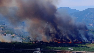 Πυροσβεστική: Πυρκαγιά στην Μεσσηνία, στην περιοχή Ασπροπουλιά - Εντολή για εκκένωση προς Καλαμάτα από το 112
