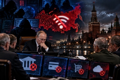 Massive internet blackout in Russia, problems at banks - Emergency Putin meeting on cybersecurity
