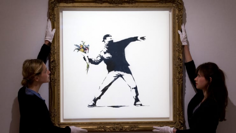 Sotheby's: Δημοπρασία διάσημου έργου του Banksy με δυνατότητα πληρωμής σε bitcoin και ethereum