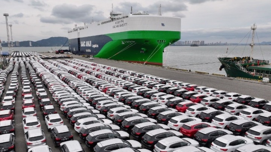 Κίνα - Σανγκάη: Εξαγωγή αριθμού ρεκόρ οχημάτων μέσω θαλάσσης το 2023