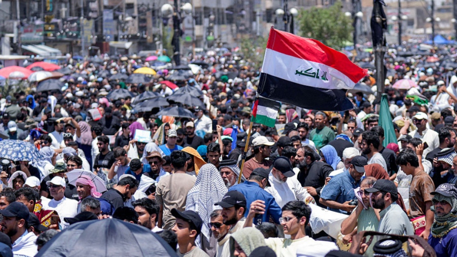 Το Ιράκ στους δρόμους - Μαζικές διαδηλώσεις ξεσπούν κατά των επιθέσεων του Ισραήλ και υπέρ του Ιράν και της Παλαιστίνης