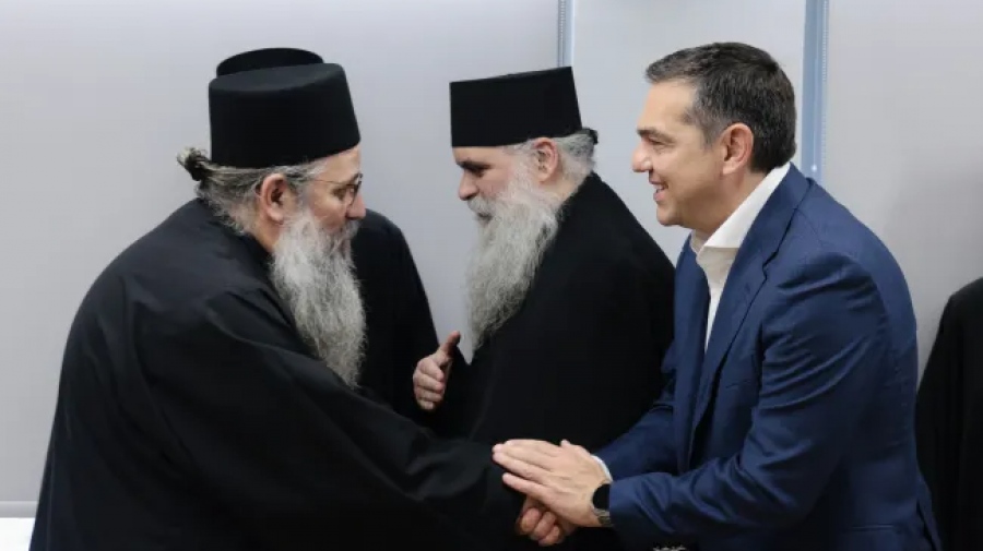 Συνάντηση Τσίπρα με εκπροσώπους του Αγίου Όρους