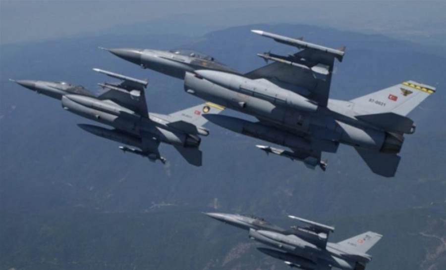 Υπερπτήση τουρκικών F 16 πάνω από τους Ανθρωποφάγους