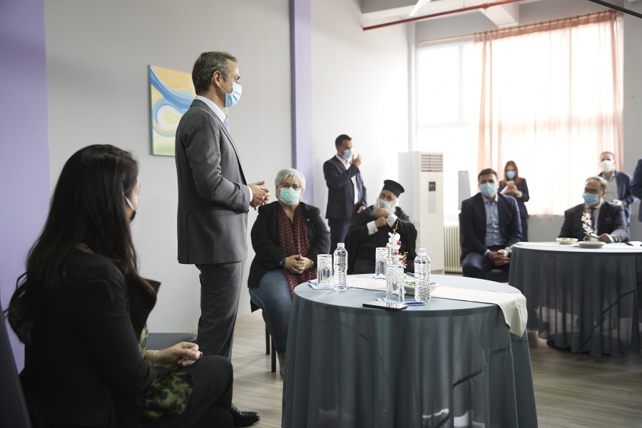 Το Θεραπευτήριο Χρόνιων Παθήσεων «Ο Άγιος Παντελεήμων», στη Θεσσαλονίκη επισκέφθηκε ο Κυριάκος Μητσοτάκης