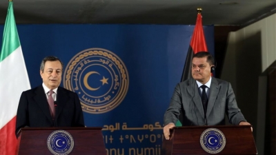 Draghi στη Λιβύη: Στιγμή μοναδικής αξίας, για να επανοικοδομήσουμε την παλιά μας φιλία