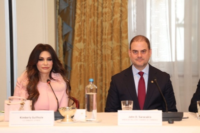 Συνάντηση στο Ελληνοαμερικανικό Εμπορικό Επιμελητήριο με την πρέσβη των ΗΠΑ στην Ελλάδα Kimberly Guilfoyle - Η υγεία στο επίκεντρο